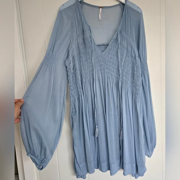 Free People Lini Smocked Dress Size XS - Picture 7 of 15